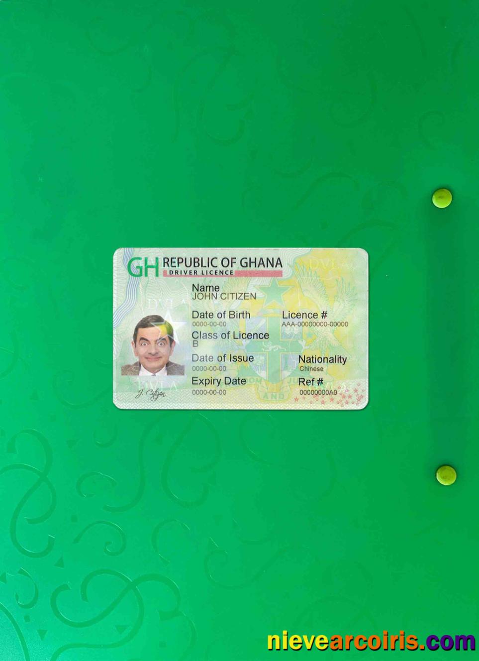 Ghana driving license photolook
